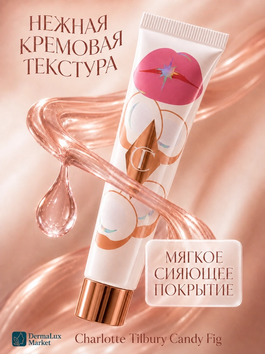 Charlotte Tilbury Candy Fig, цветной блеск-бальзам для губ, 1,4 мл
