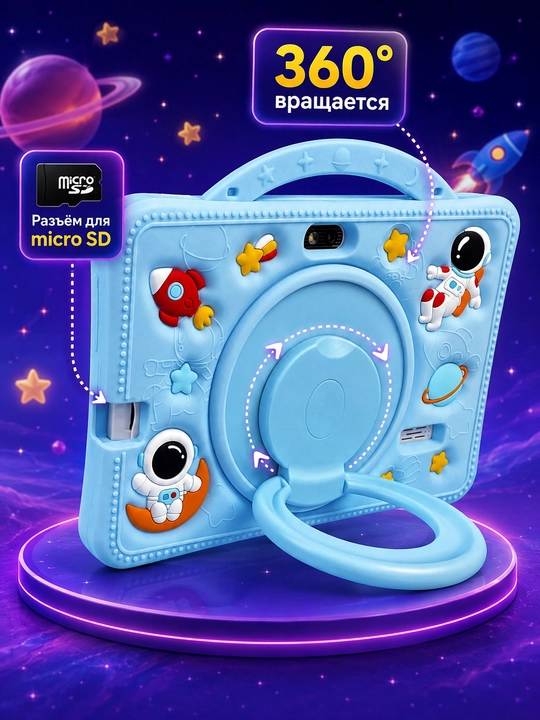 Детский планшет Nodizz Npad702 Android 15, 4/128 ГБ