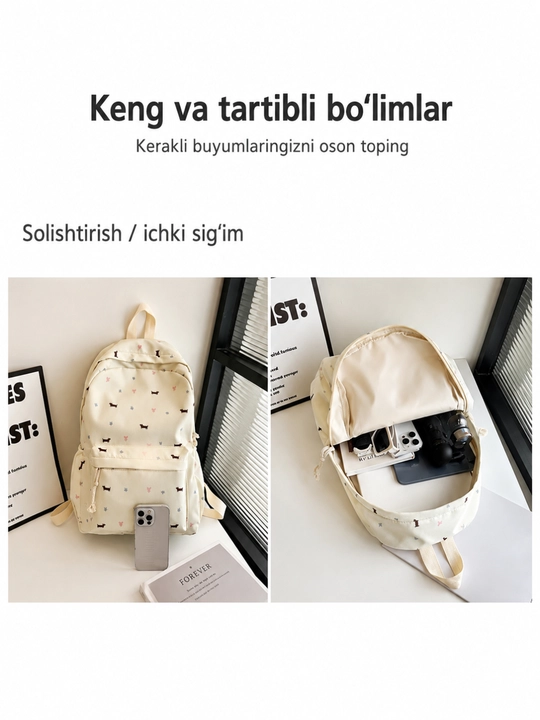 Qizlar va ayollar uchun ryukzak, qizlar uchun maktab formasi