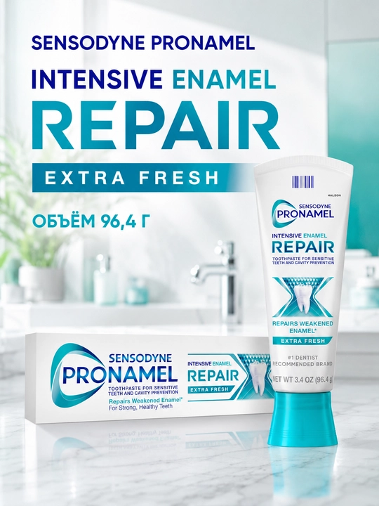 Зубная паста Sensodyne Pronamel для чувствительных зубов и защиты эмали США - 