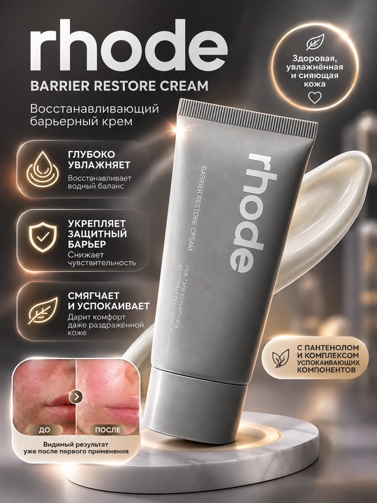 Rhode Barrier Restore Cream – универсальный крем для защиты и восстановления кожи - 