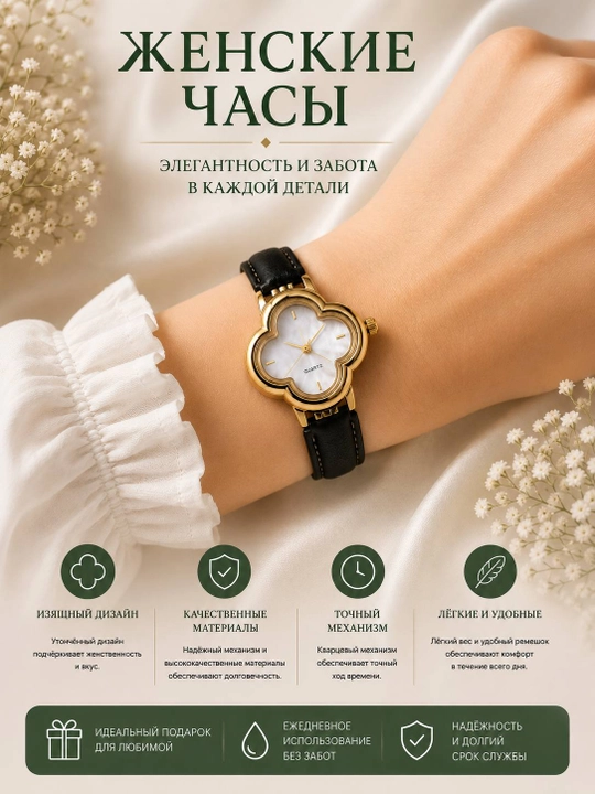 Ayollar uchun qo‘l soati, nafis quartz soat, oltin rangli metall bilaguzuk