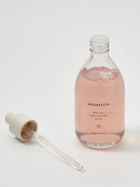 Aromatica REVIVING ROSE INFUSION SERUM atirgulli yuz uchun zardobi