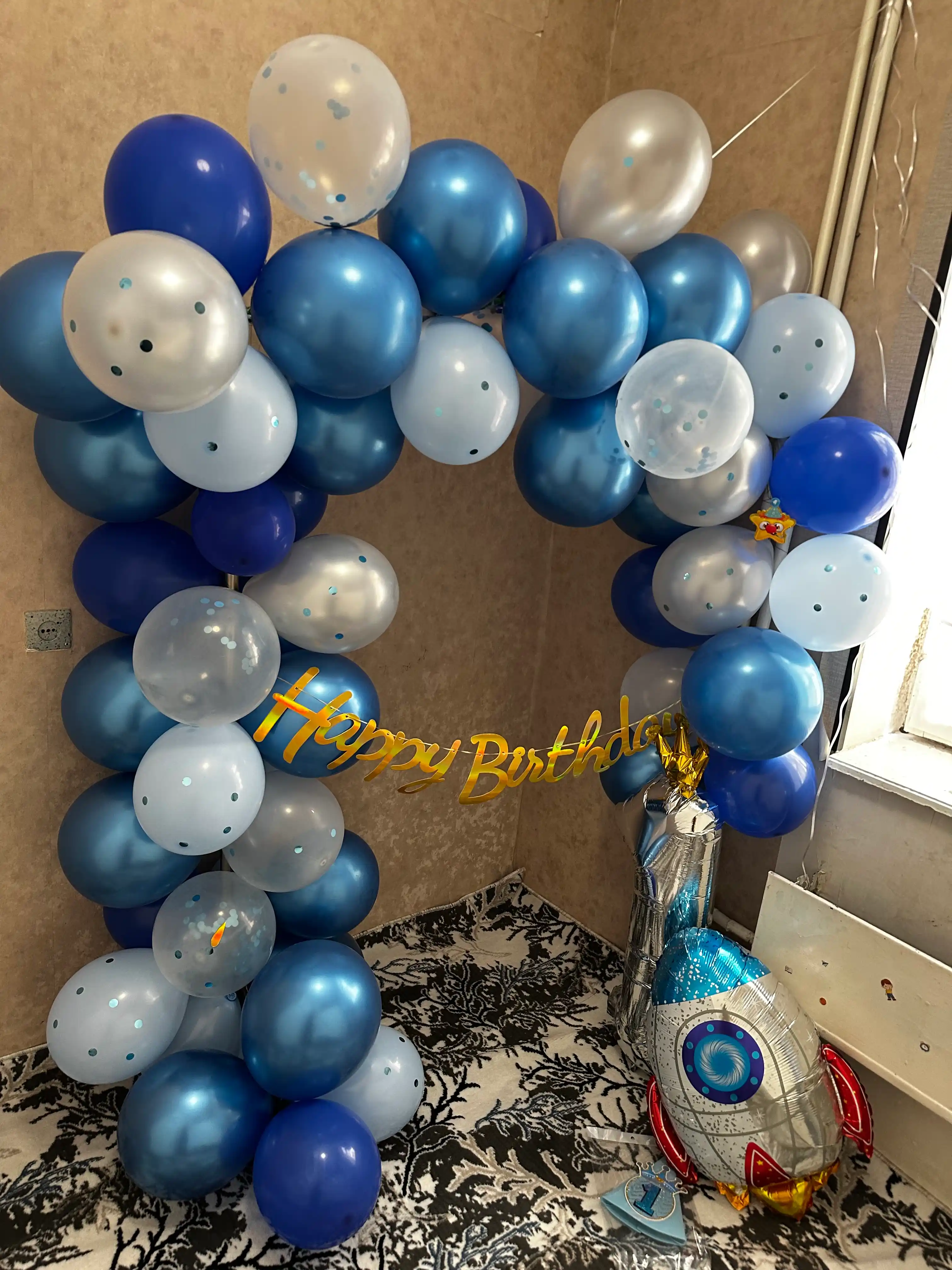 Венок Happy Birthday, 2 метра