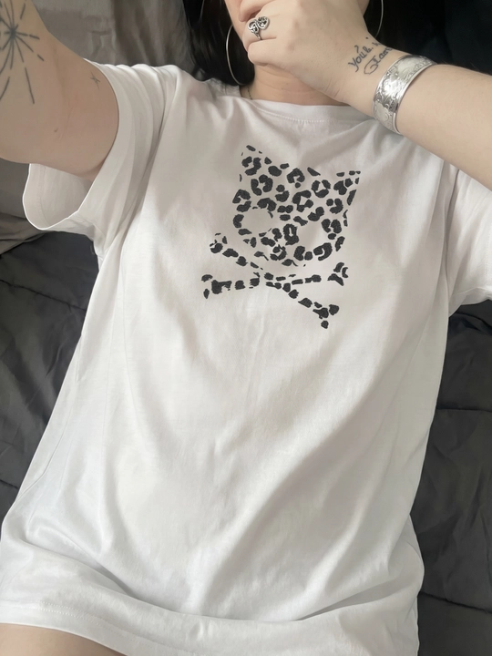 Футболка y 2 k с принтом skullkitty