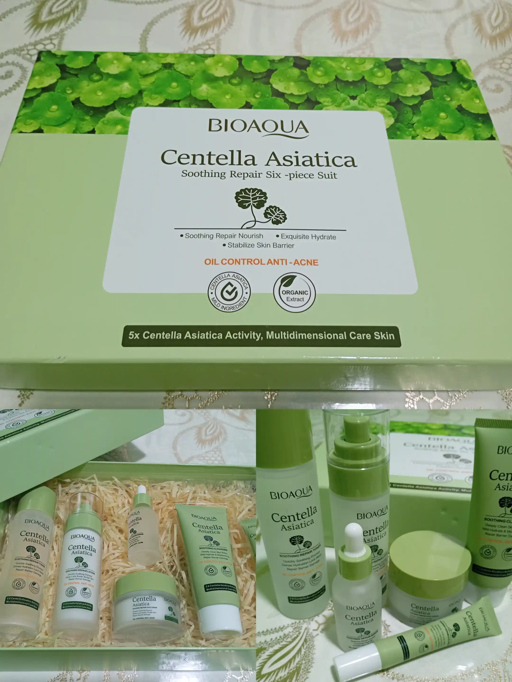 Набор для ухода за лицом BIOAQUA, средства для отбеливания лица с Centella