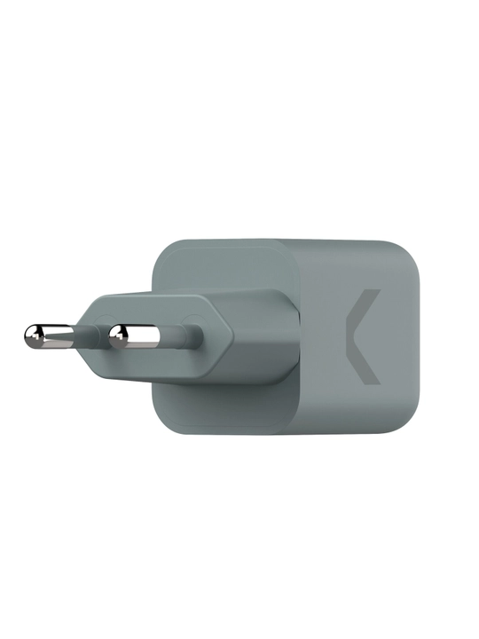 Быстрое зарядное устройство COMMO Core 20 USB-C, 20 Вт, Серо-зелёный