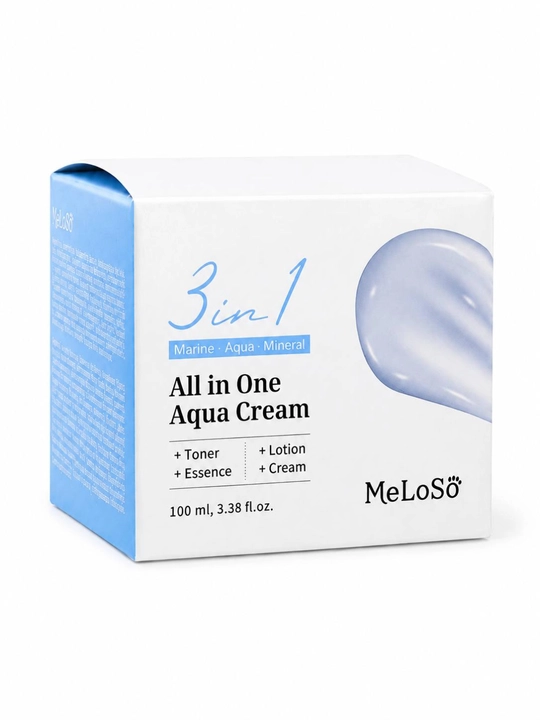 Yuz uchun krem, akva krem, namlantiruvchi, 3 tasi 1 da, dengiz, Aqua Cream - 