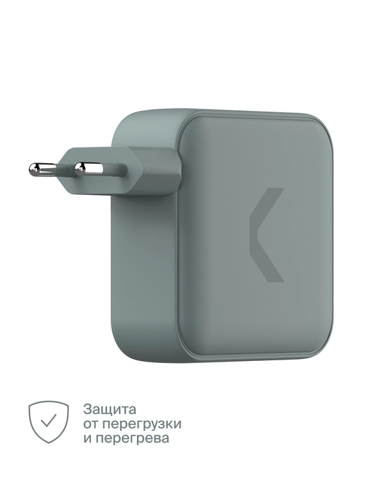 COMMO Core 140 tezkor quvvatlagich, 3xUSB-C, 140 Vt, kul-yashil