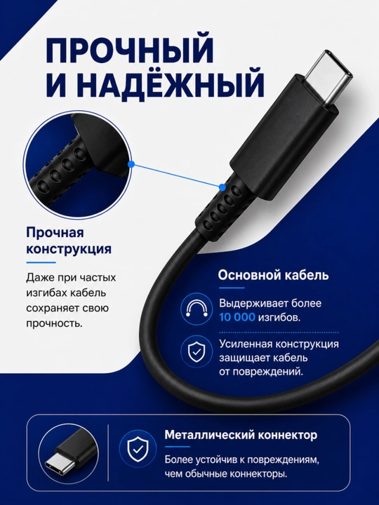 Samsung 45W зарядное устройство с кабелем Type-C, устройство для быстрой зарядки