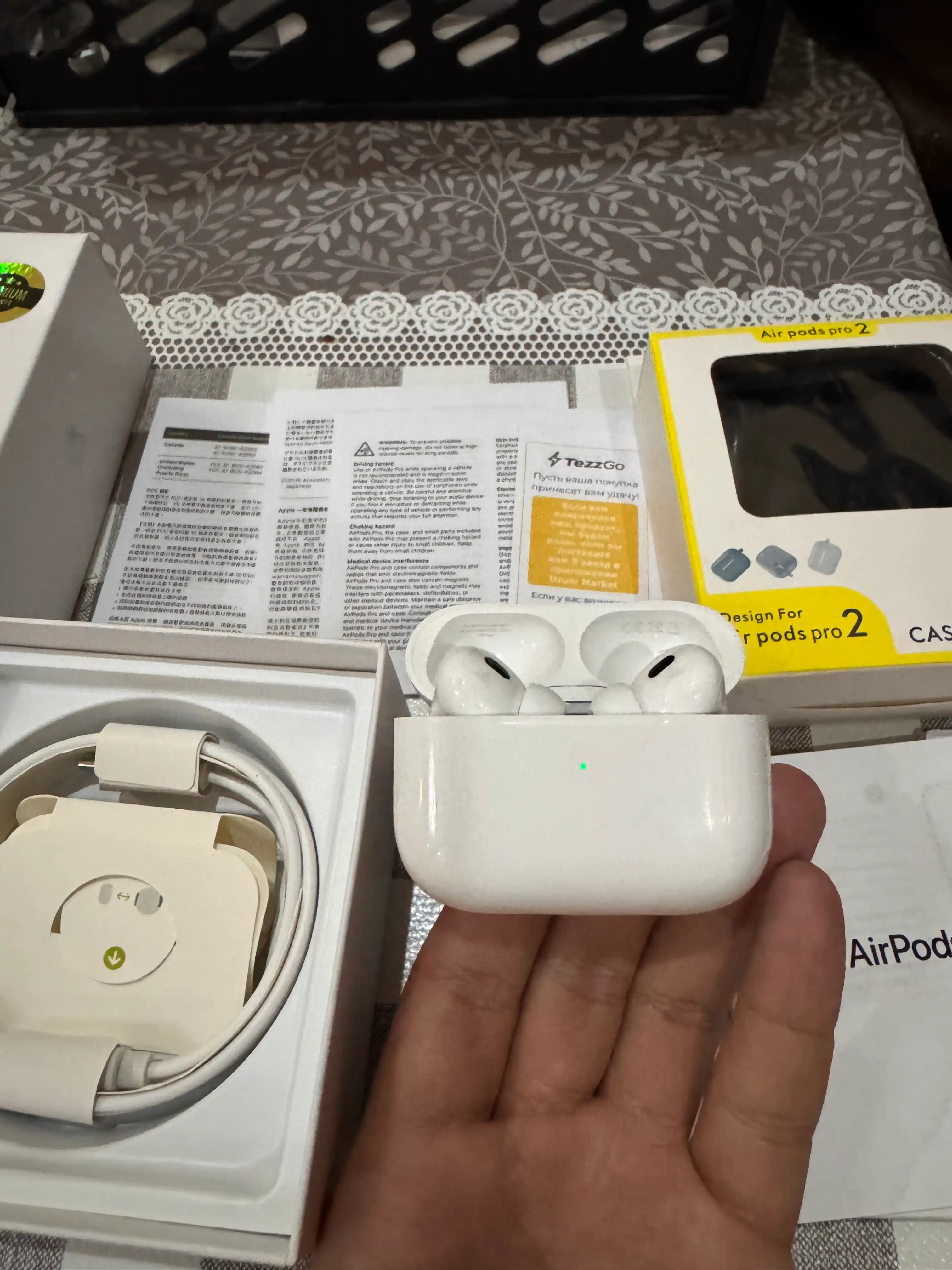 Simsiz quloqchinlar Pods Pro 2, sensorli Bluetooth, iPhone va Android uchun