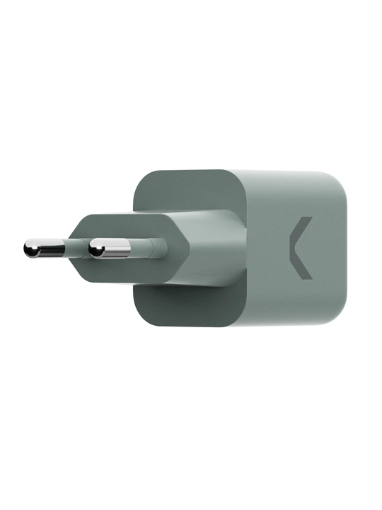 Быстрое зарядное устройство COMMO 35W Mini Charger 1xUSB-C, 35 Вт, Серо-зелёный