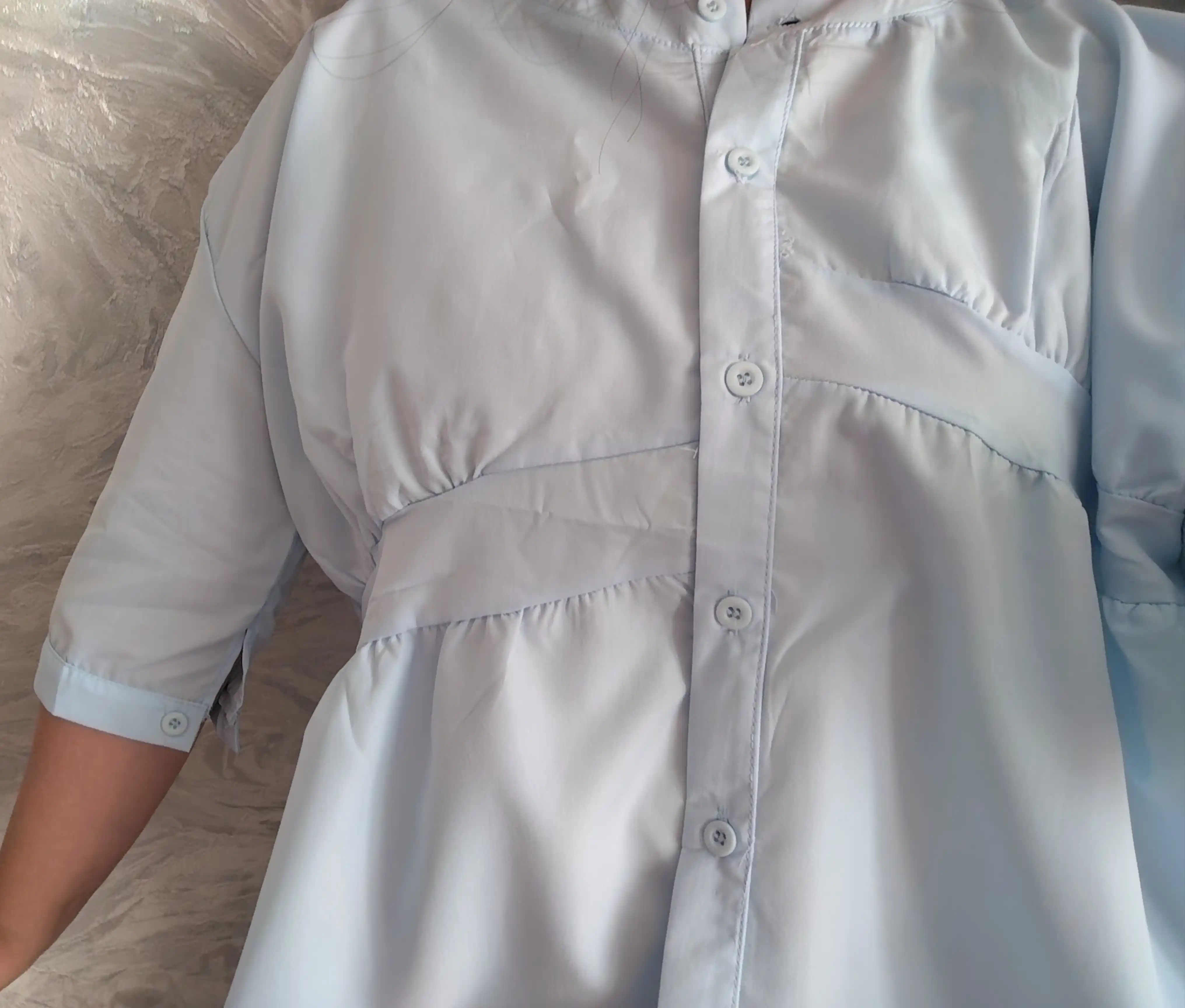 Erkin ayollar ko‘ylagi, yeng 3/4, katta o‘lchamlar XL–5XL — ELLY FASHION