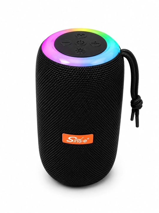 Kolonka simsiz Bluetooth Sing-e ZQS-B115, RGB yoritgichli, USB, Type-C, xotira kartali