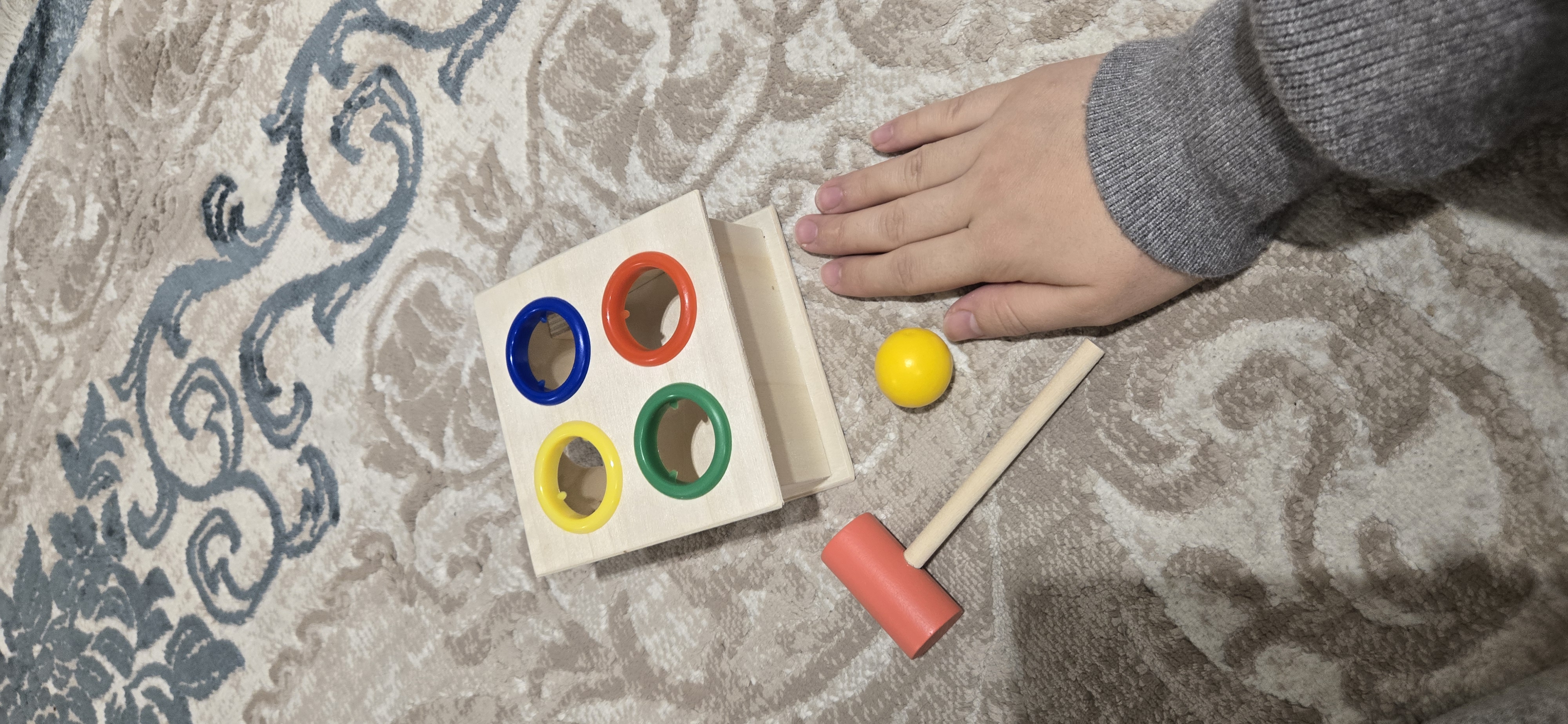 O'quv bolalar o'yinchog'i, bizibord, ijodiy sovg'a, yog'och o'yin, Montessori