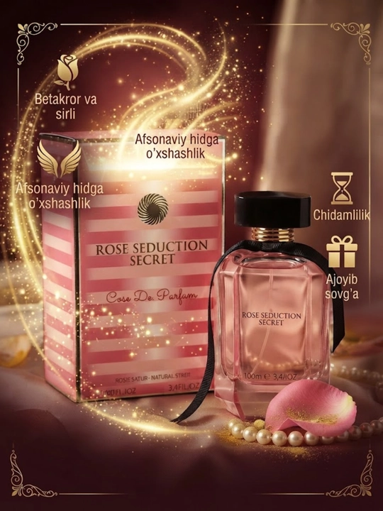 Rose Seduction Secret парфюмерная вода для женщин Victoria's Secret Bombshell, 100 мл