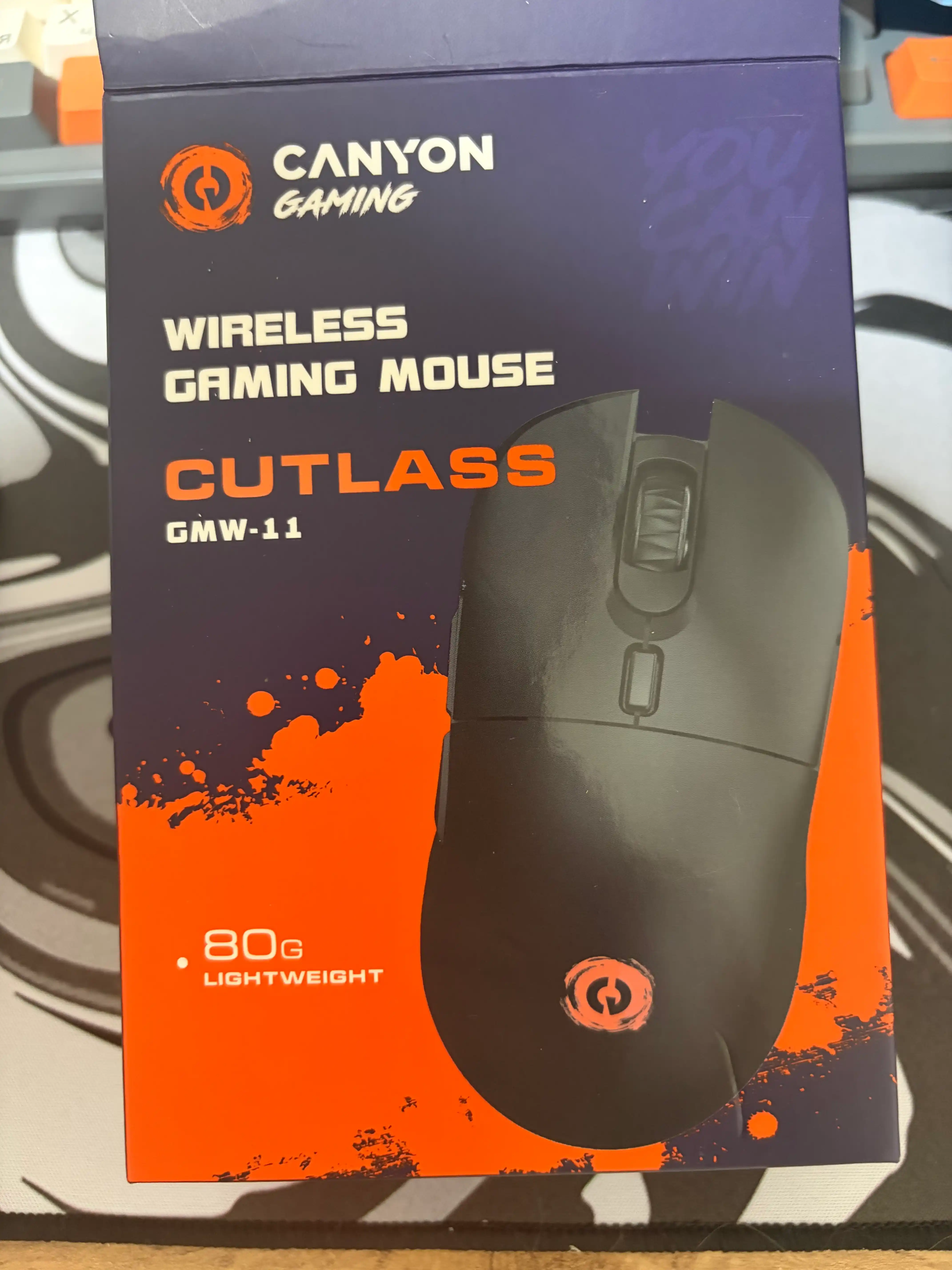 Simsiz o‘yin sichqonchasi CANYON Cutlass GMW-11, RGB yoritgichli