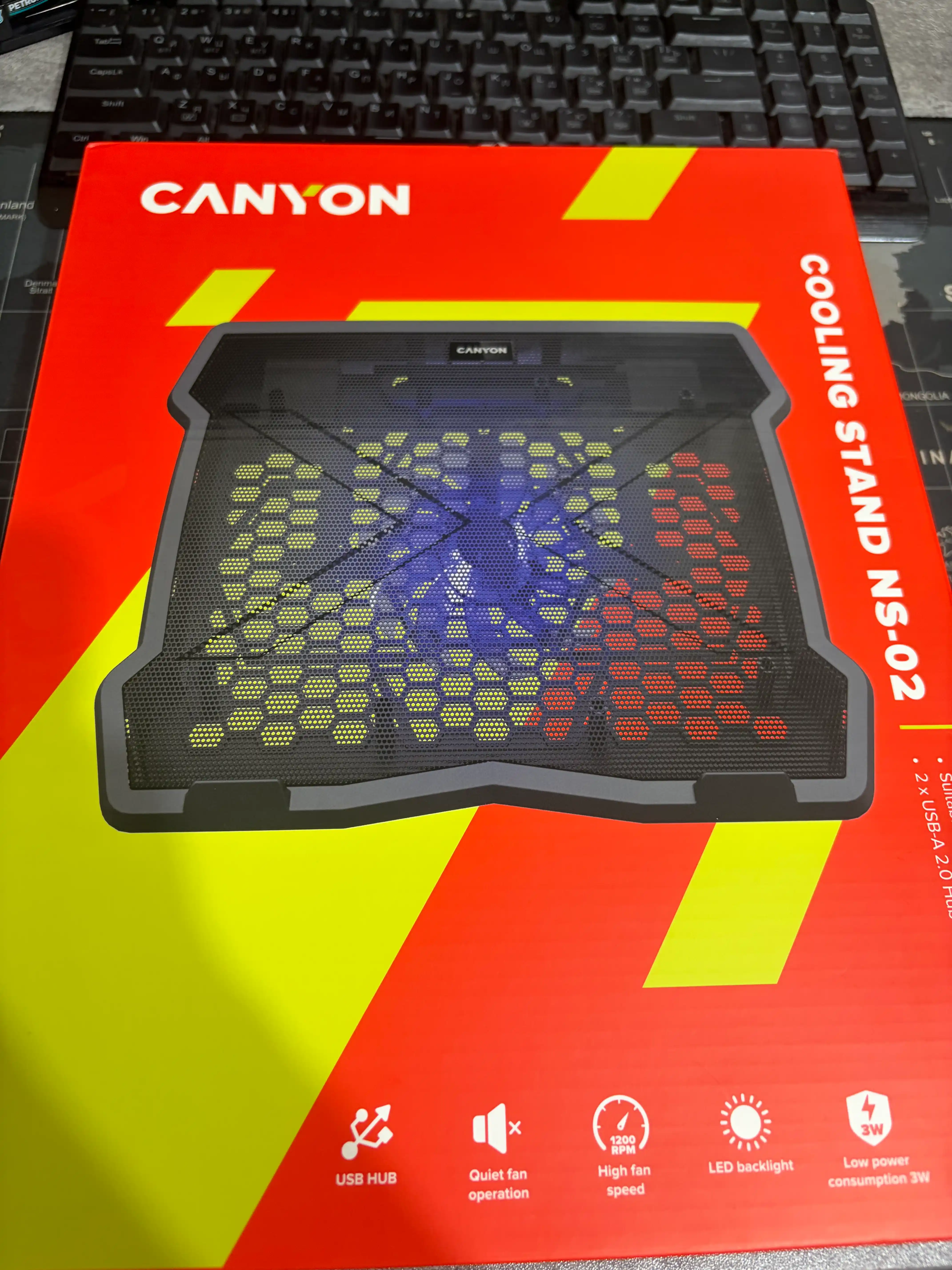 Охлаждающая подставка кулер для ноутбука CANYON NS-02, NS-03