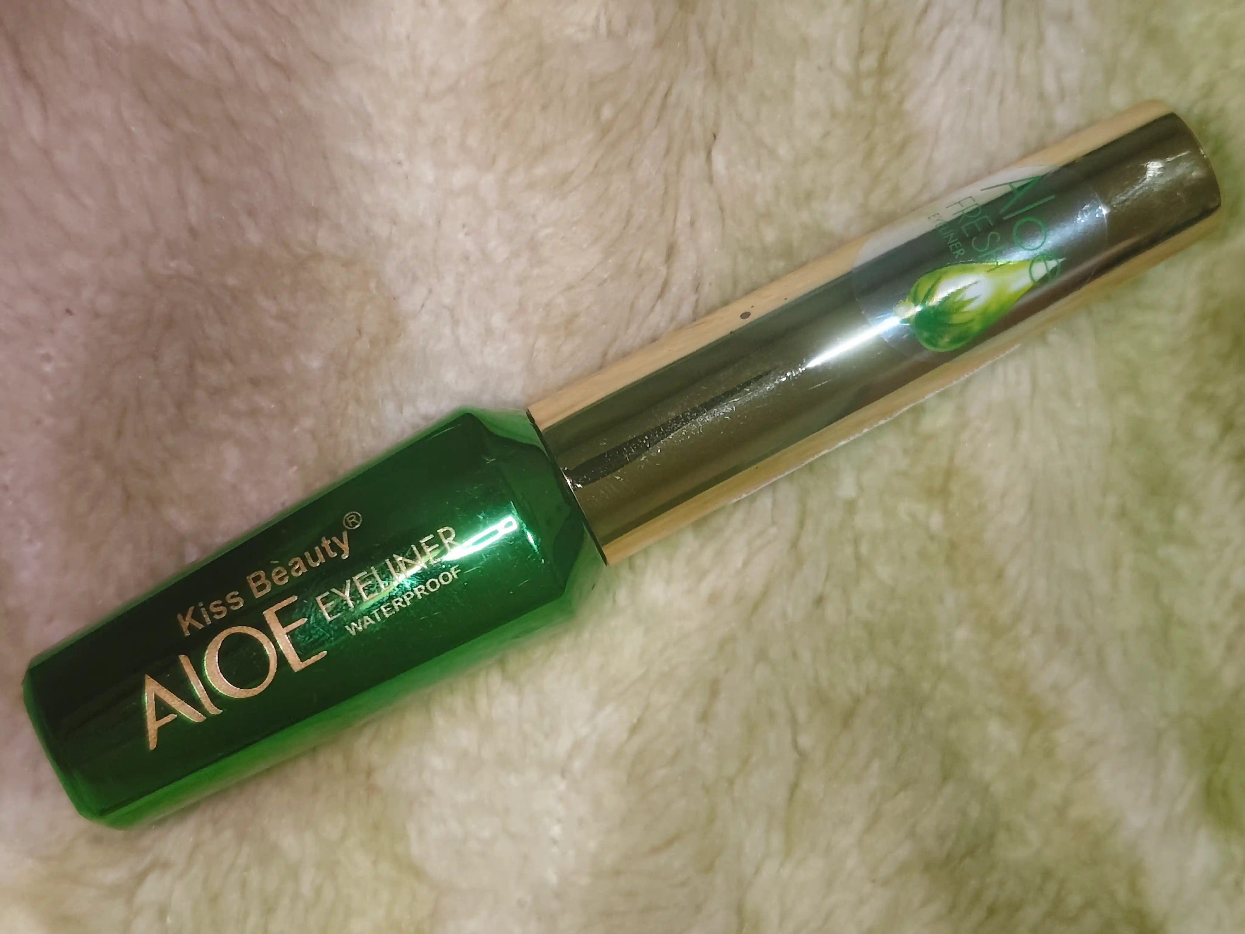 Жидкая подводка для глаз, eyeliner, водостойкая, черная, с тонкой кисточкой, Kiss Beauty