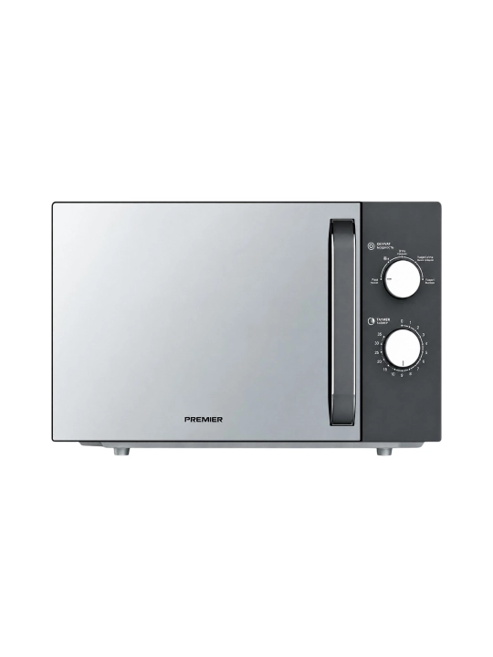 Mikroto‘lqinli pech Premier PRM-23MW-LA5-DG, 23 l, 800 Vt, kulrang, mexanik - 