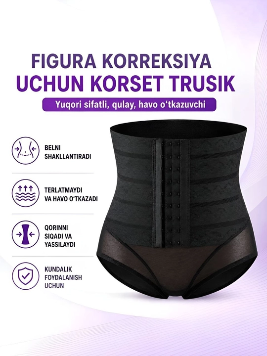 Ayollar uchun korset-retuzalar, korreksiyalovchi korset-trusilar, ayollar ichki kiyimi - 