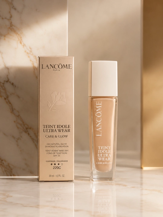 Lancôme Teint Idole Ultra Wear №220C tabiiy yaltiroqlikdagi yengil tonal krem