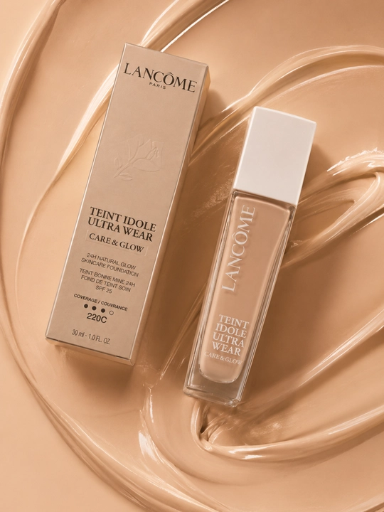 Lancôme Teint Idole Ultra Wear №220C tabiiy yaltiroqlikdagi yengil tonal krem