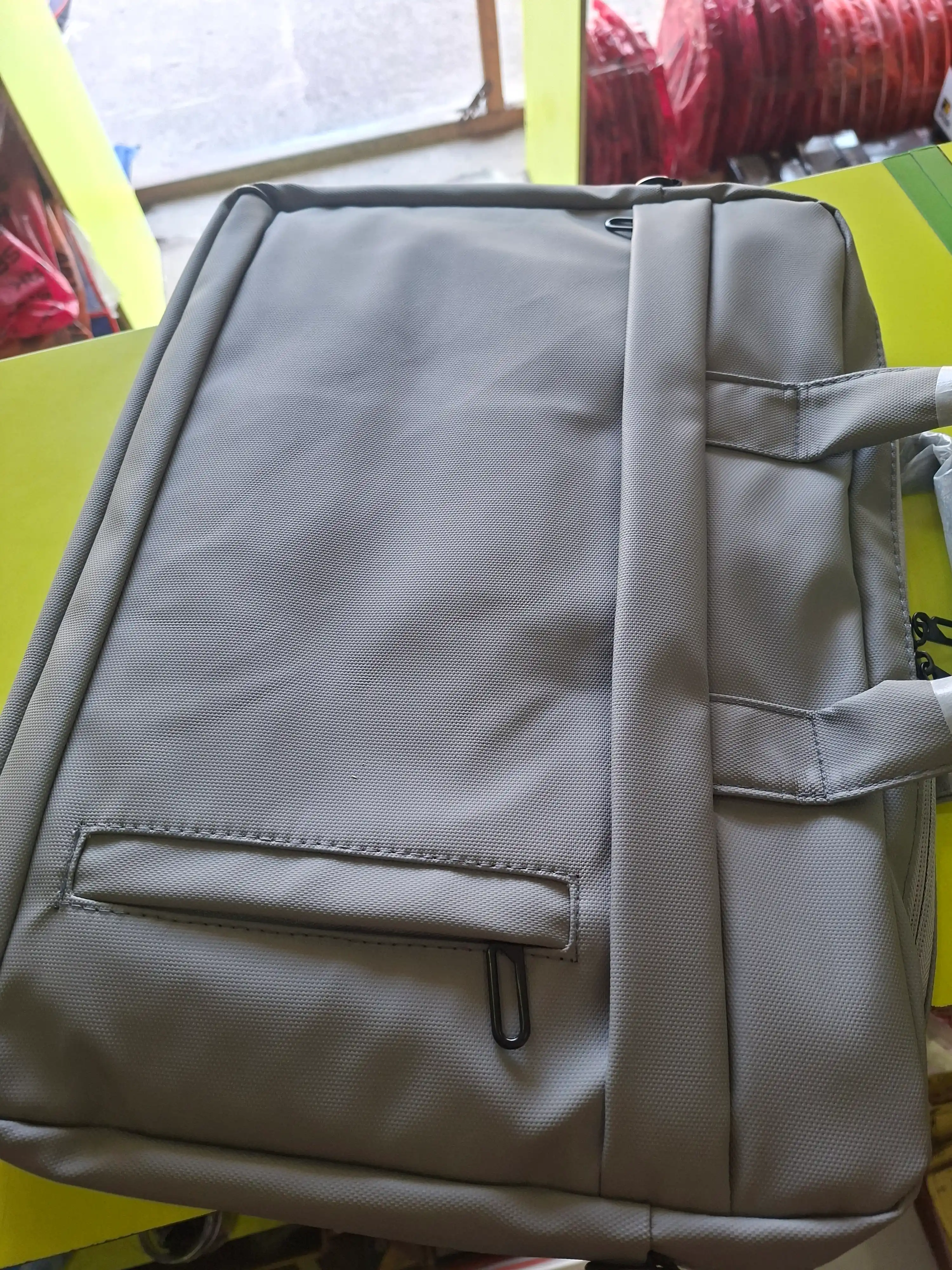 Сумка для ноутбука 15.6", портфель из экокожи, влагостойкая