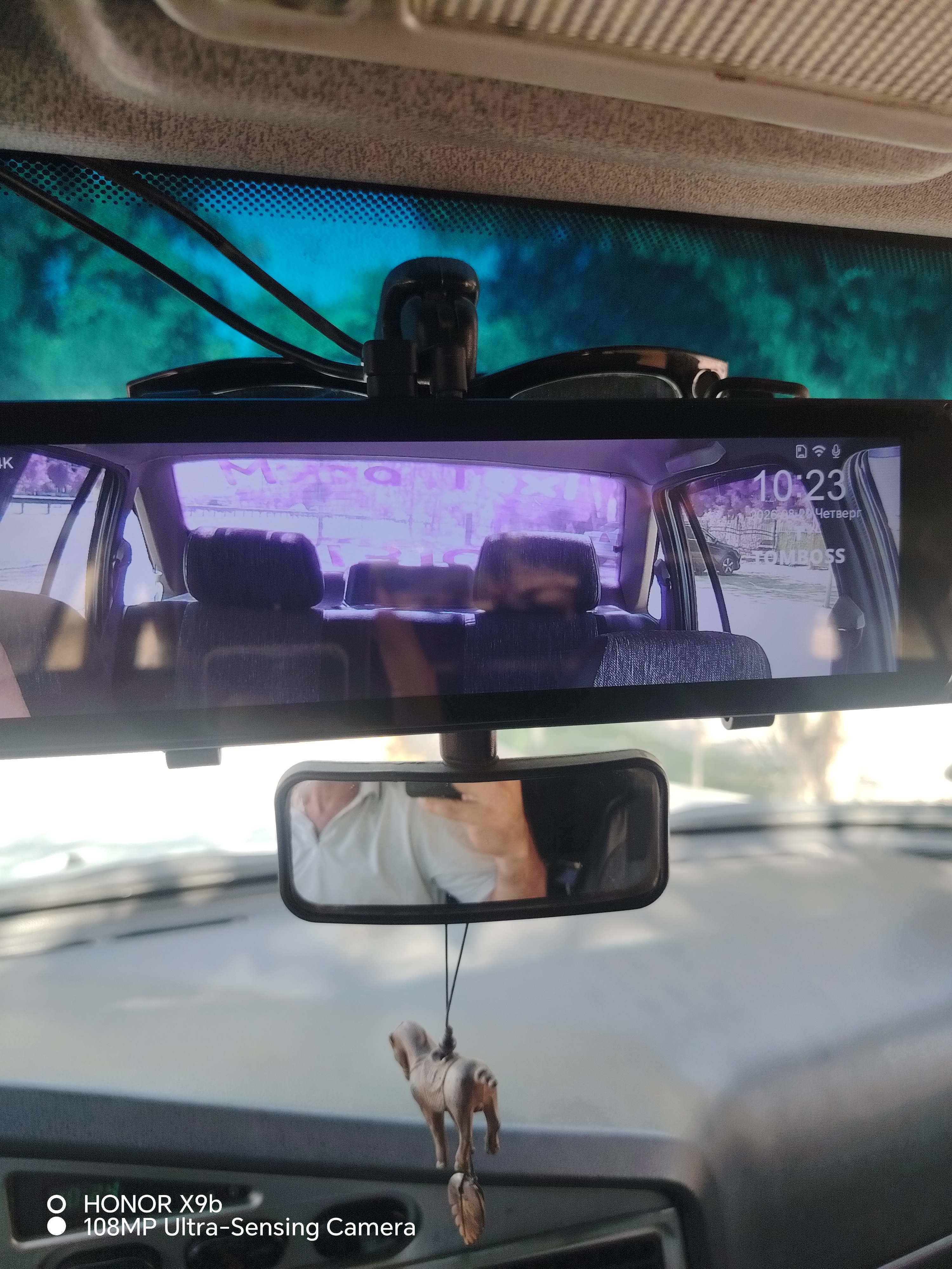 Видеорегистратор с 3 камерами, TOMBOSS T11 CAR PLAY, с антирадарным Wi-Fi видеонаблюдением