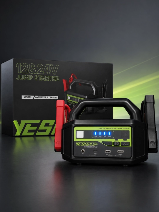 Пуско-зарядное устройство YESPER MONSTER START N1, 12V/24V, 2500A
