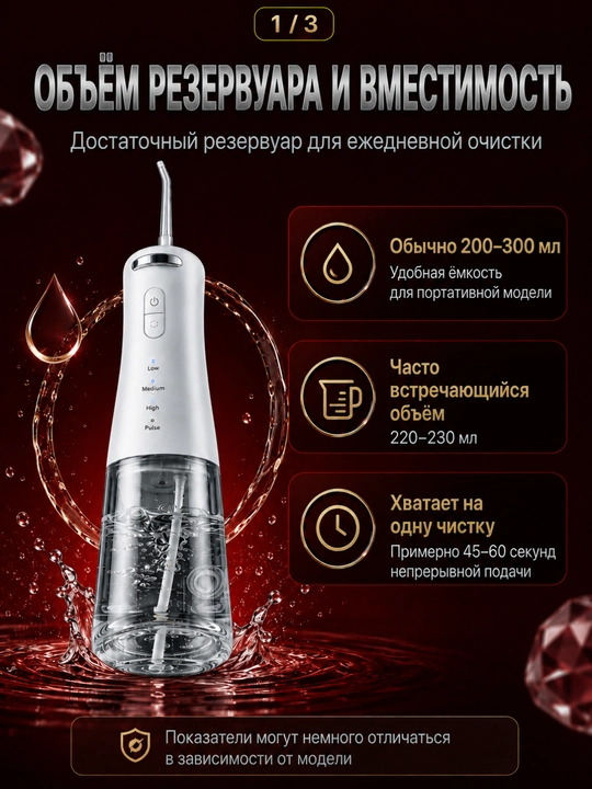 Ирригатор для полости рта, беспроводной ирригатор, очиститель зубов, для брекетов