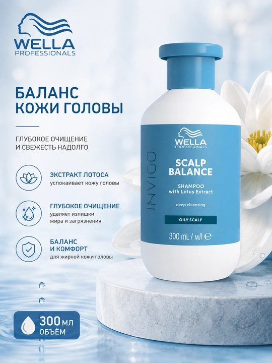 SCALP BALANCE Oily Scalp Шампунь глубоко очищающий для жирной кожи головы