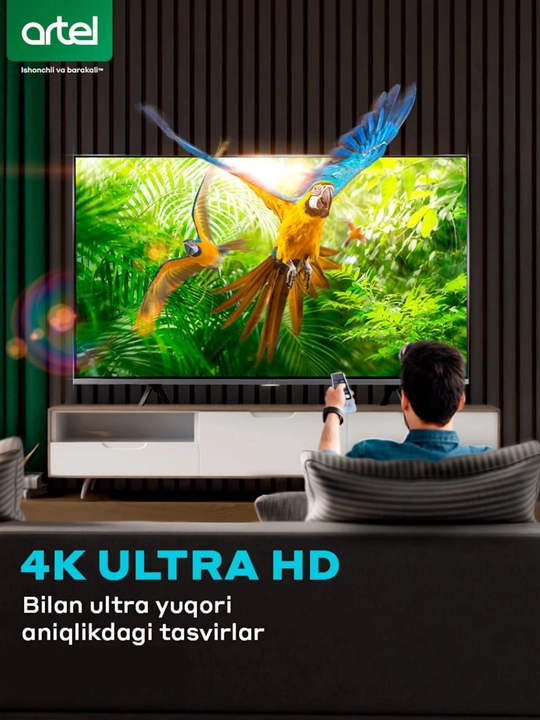 Телевизор Artel A43PUB100 43″ 4K UHD Google Tv, Dolby Digital, Wi-Fi, Bluetooth
