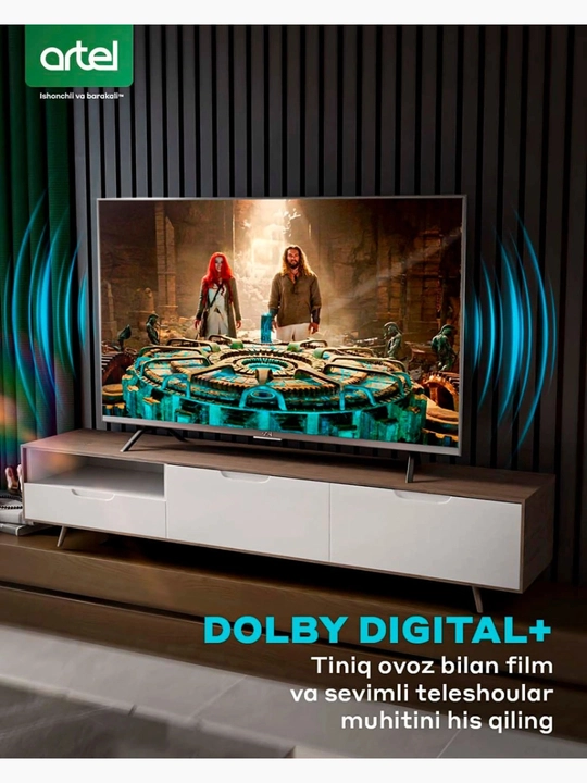 Телевизор Artel A43PUB100 43″ 4K UHD Google Tv, Dolby Digital, Wi-Fi, Bluetooth