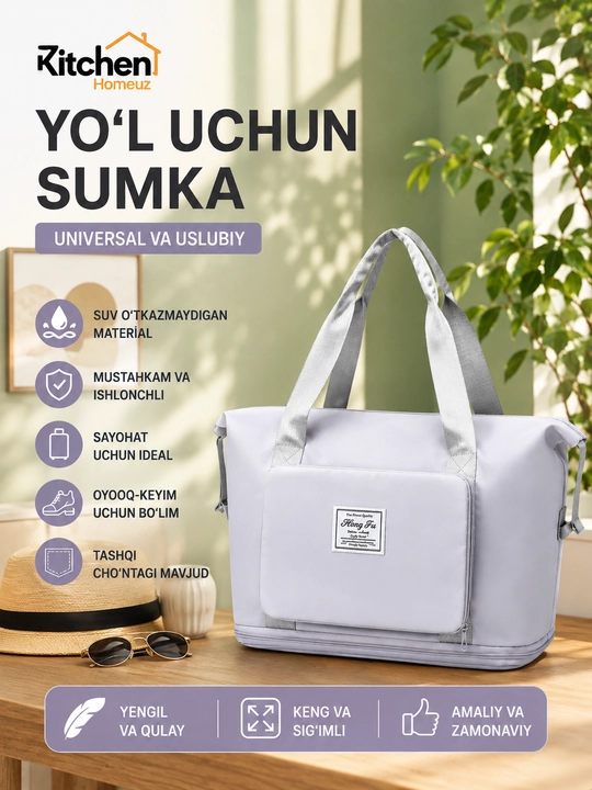 Universal yo‘l sumkasi — sayohat, sport va kundalik foydalanish uchun