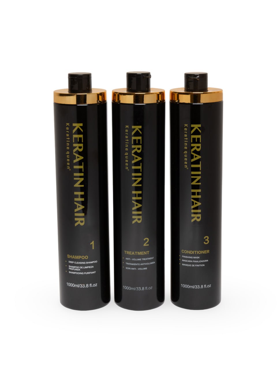 Keratin Hair soch uchun keratin parvarish to‘plami 3×1000 ml - 