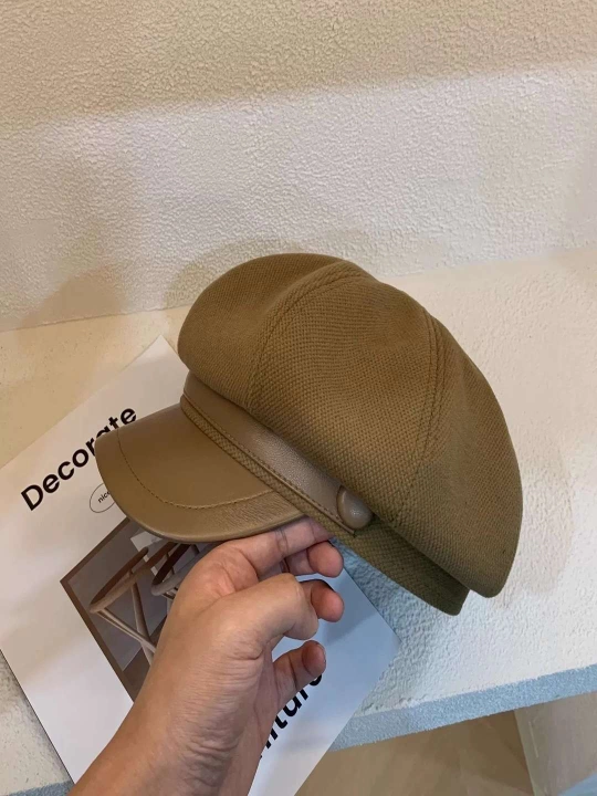 Ayollar bereti qora, ayollar uchun zamonaviy beret,klassik ayollar bosh kiyimi, moda beret - 