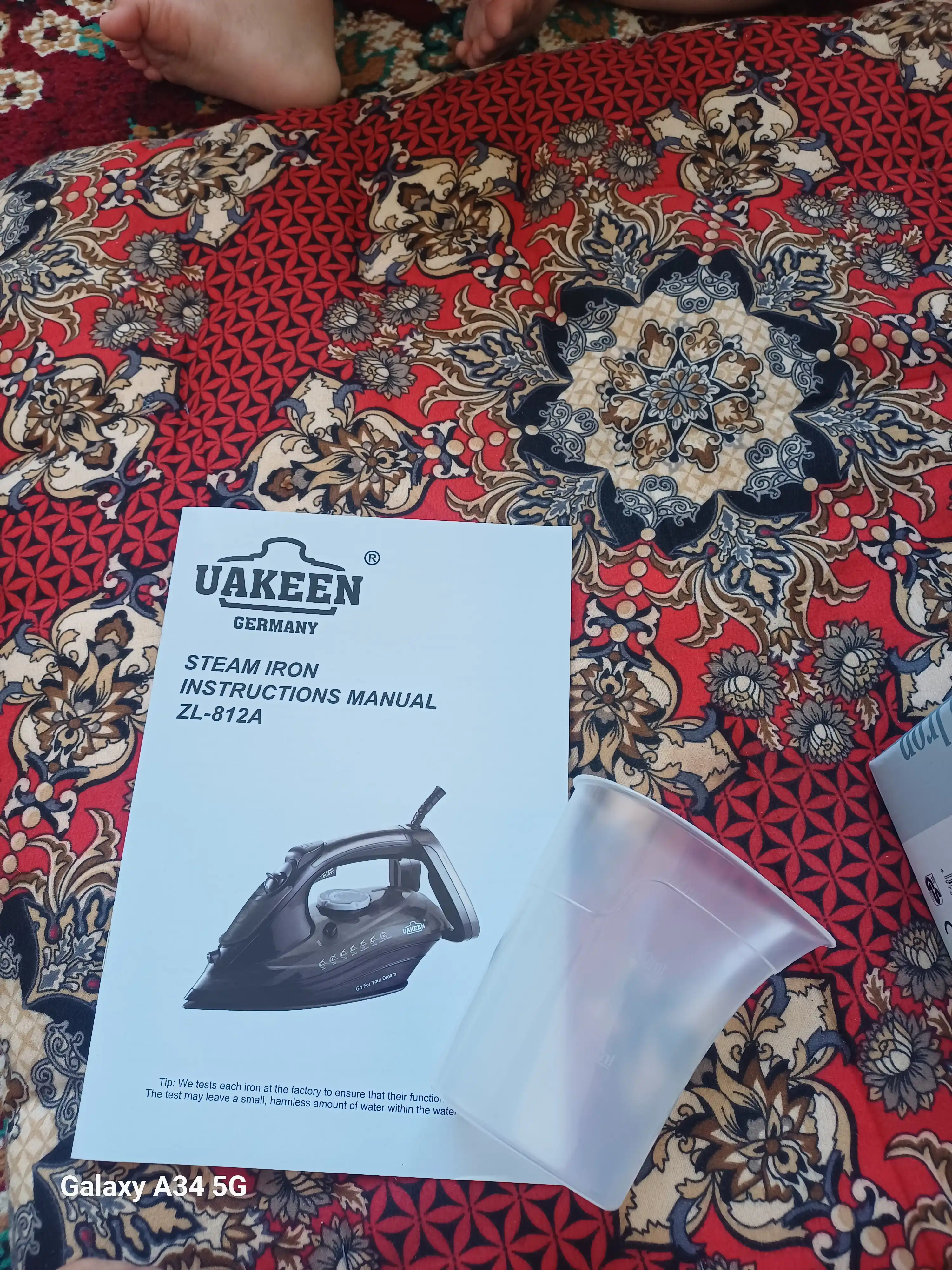 Bug‘li dazmol 3000W UAKEEN keramik taglik vertikal bug‘