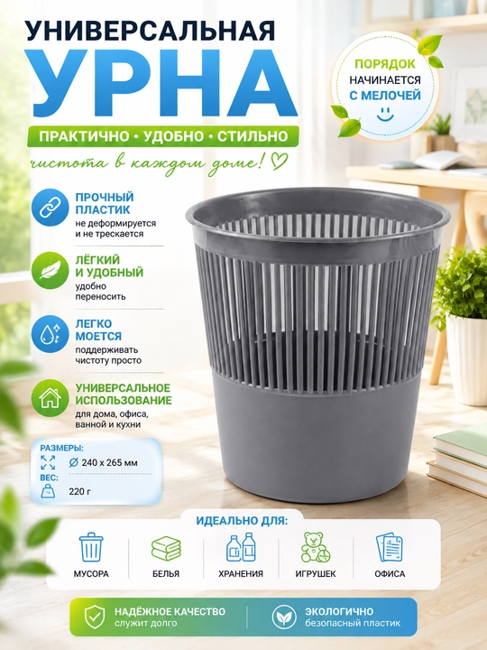 Yumaloq axlat qutisi - 