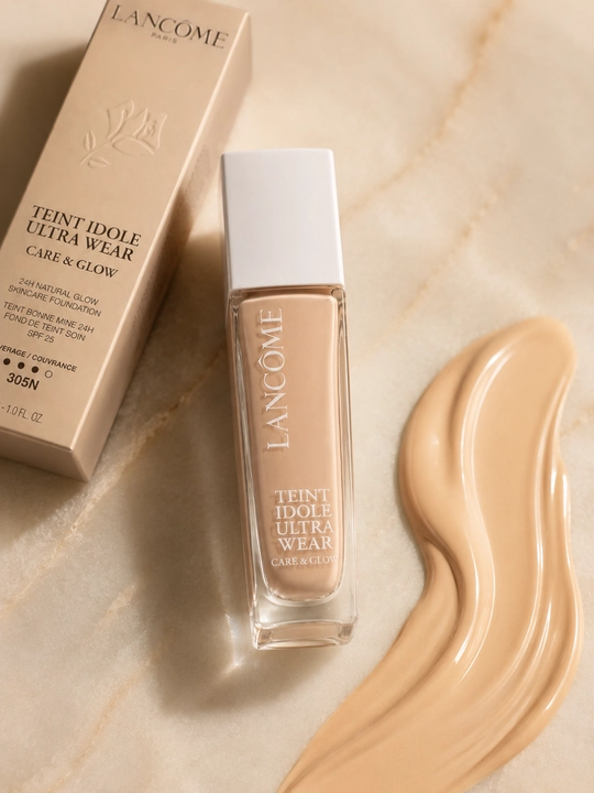 Lancôme Teint Idole Ultra Wear №305N tabiiy jilosi bilan yengil tusli krem