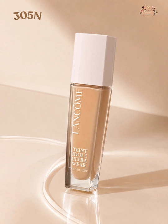Lancôme Teint Idole Ultra Wear №305N tabiiy jilosi bilan yengil tusli krem