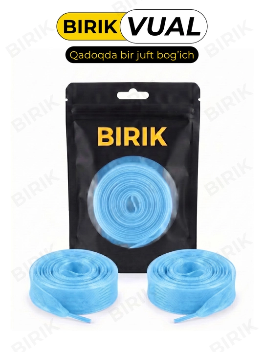 BIRIK VUAL organza lenta bog'ich 3,5 sm, krossovka va baletka uchun keng bog'ichlar