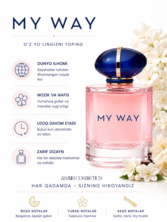 Giorgio Armani My Way — парфюм для женщин и девушек, в подарок, 50 мл - 