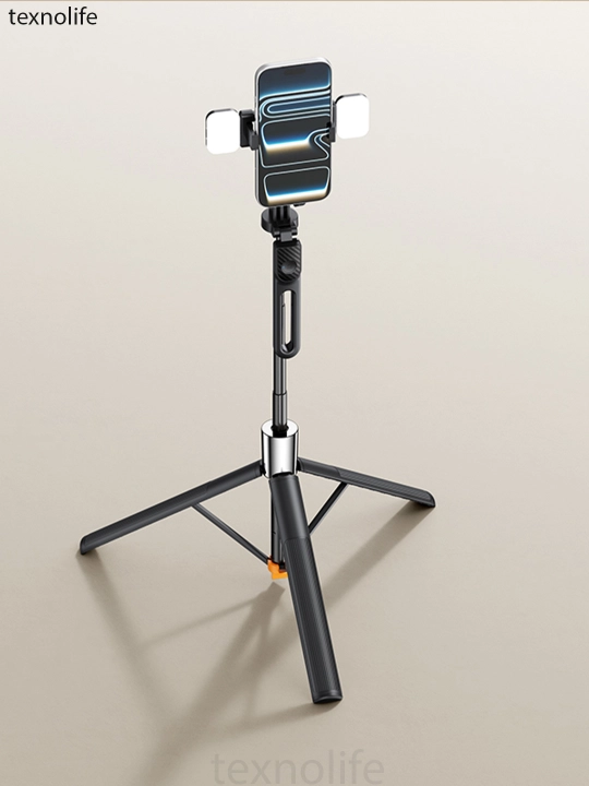 Shtativ telefon, 170 sm 4 tasi 1 da, 2ta LED chiroq sovg'a, & Bluetooth: selfi tayoqchasi