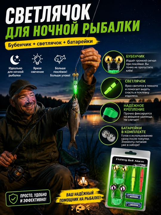 Колокольчики для рыбалки, сигнализатор клева, 1, 3, 5 шт