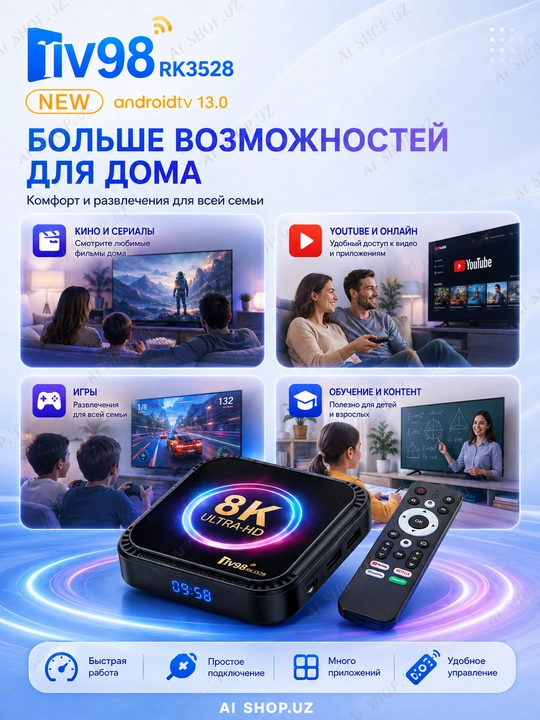 Smart TV pristavkasi, televizor pristavkasi, Smart TV Box