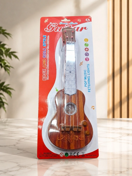 Детская игрушечная гитара Love Music Guitar со светом и музыкой - 