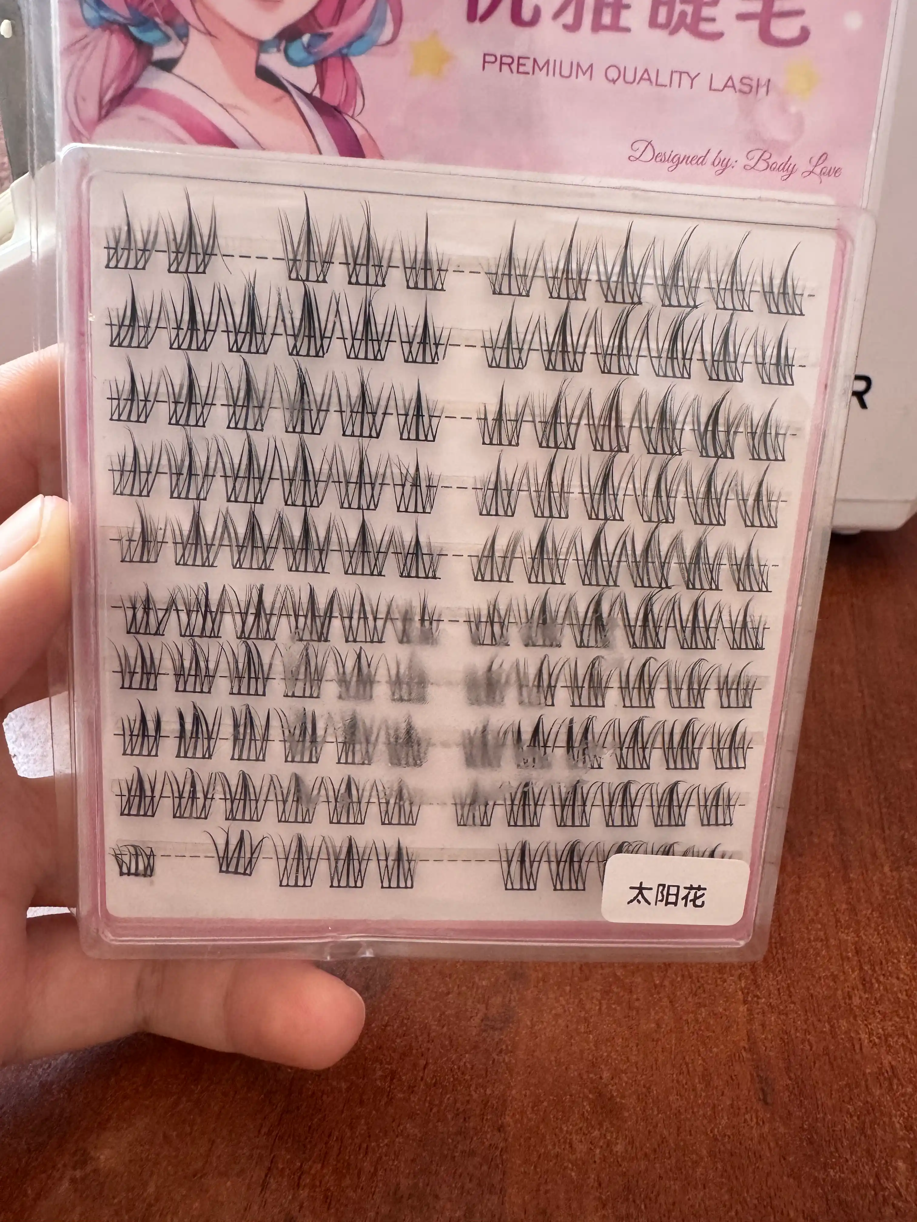 3D tutamli kipriklar, C egilishi, qoplama kipriklar, anime kipriklar, 160 dona