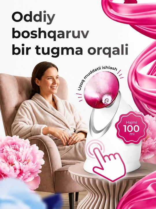 Паровая сауна для лица от черных точек, аппарат для чистки