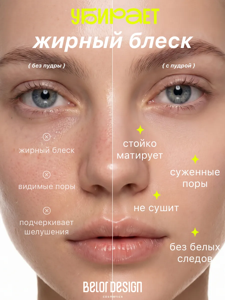 Пудра для лица, матирующая, минеральная Final touch